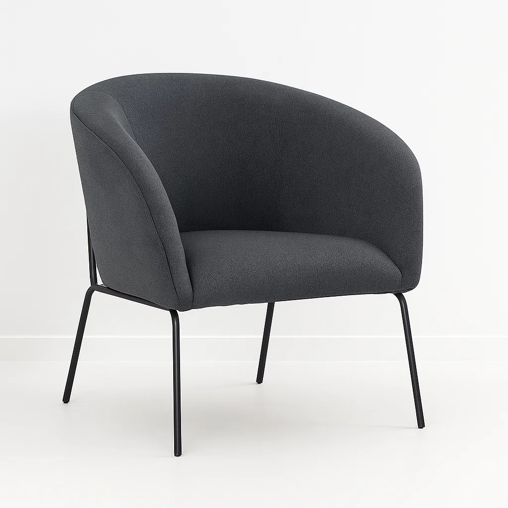 Sitial Terciopelo Grafito