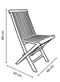 Folding Chair NS Teca Amarillo