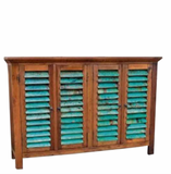 Gabinete celosia 4p de Madera Reciclada de Botes de Pesca