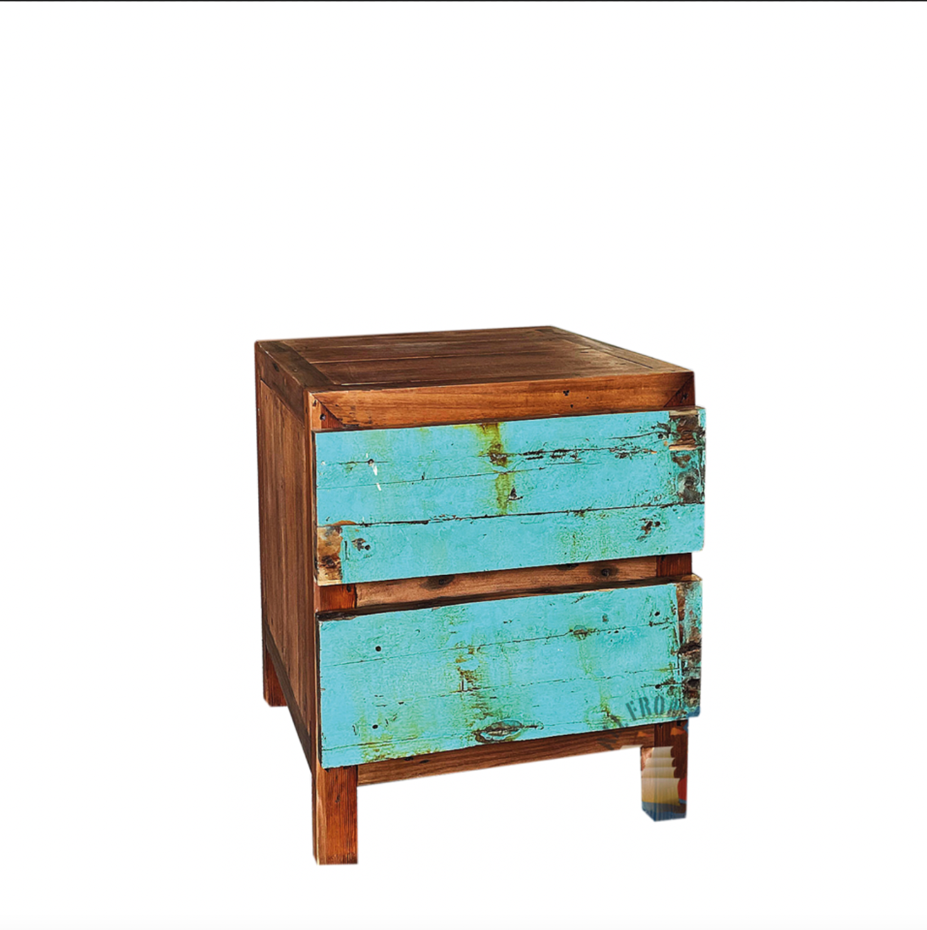 Cajonera 2c Madera Reciclada de Botes de Pesca