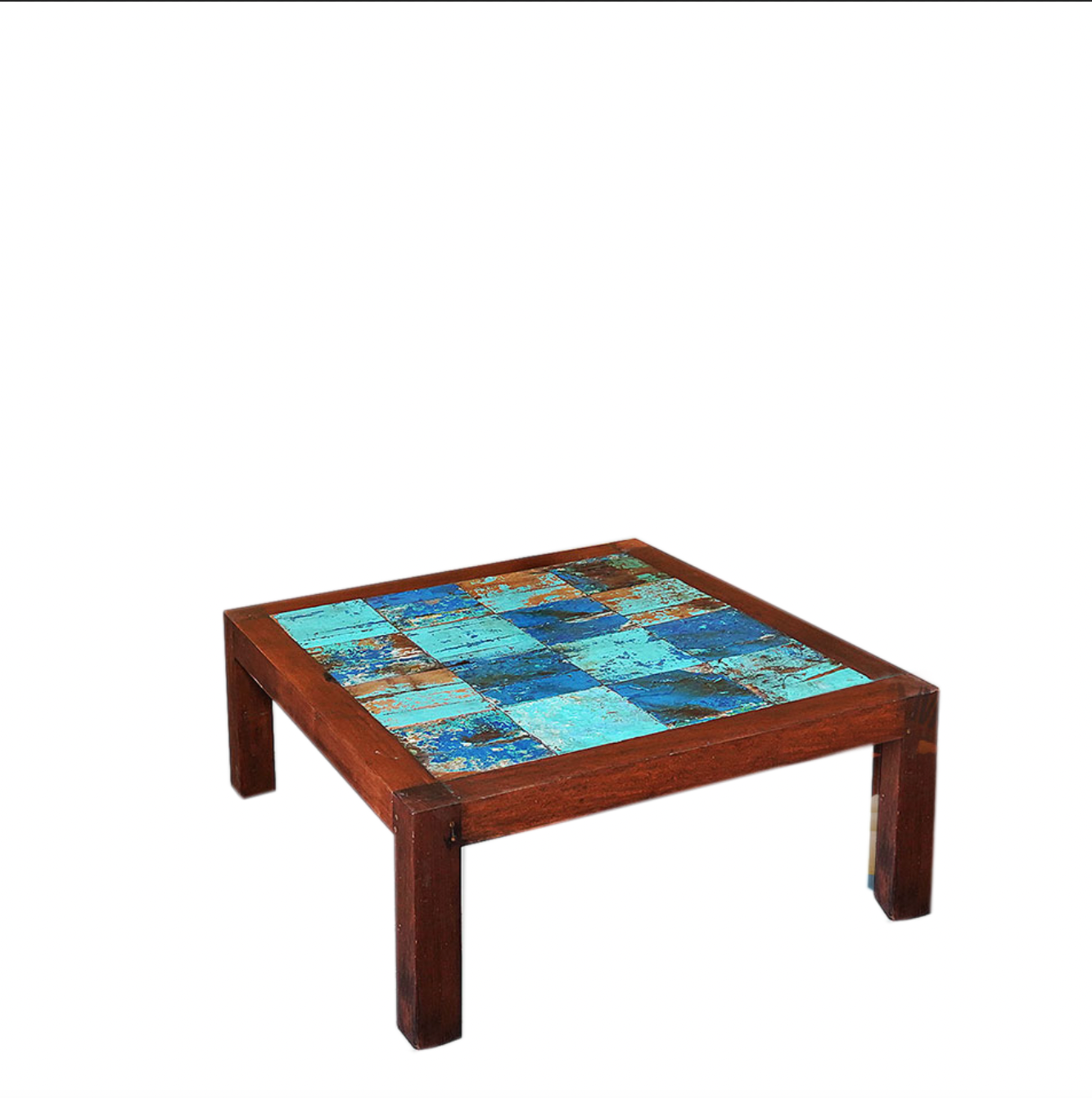 Mesa de Centro Finger de Madera Reciclada de Botes de Pesca