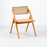 Silla Plegable Madera Rattan I