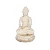 Esc. Lotus Buda Cast White 30 cm