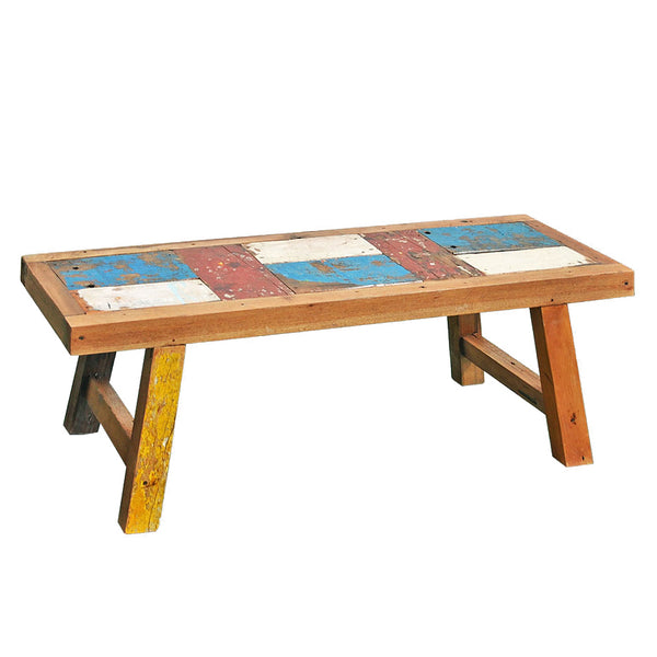 Banca Madera Reciclada de Botes de Pesca 75 cm