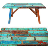 Mesa de Madera Reciclada de Botes de Pesca 180 cm x 75 cm